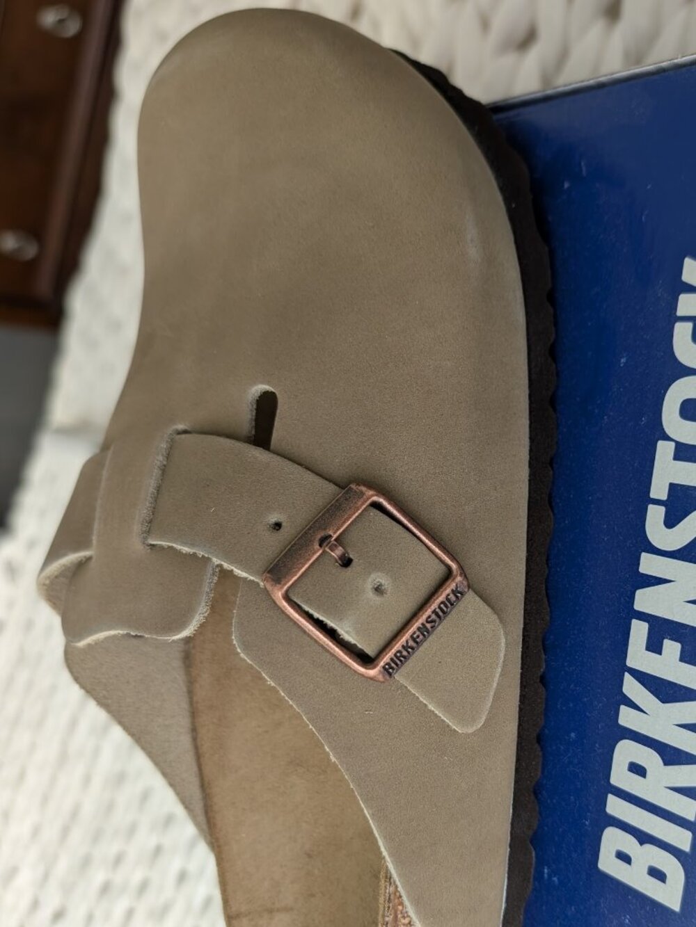 Birkenstock Boston Tabacco Brown Oiled Leather Clog 42